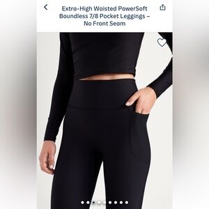 Old Navy Black High-Waist 7/8 Pocket Leggings
